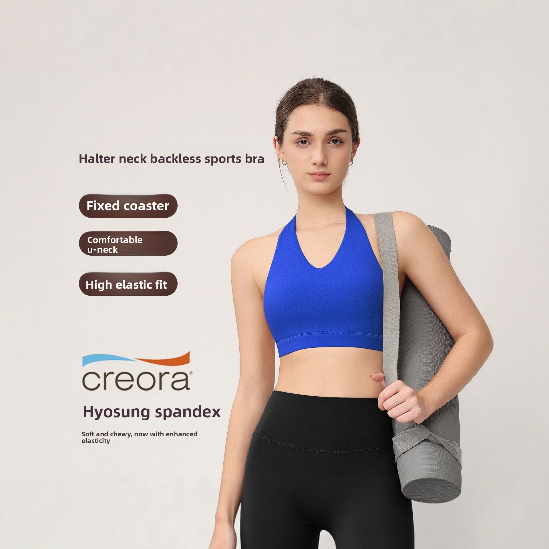 Pilates Yoga Top - Sutiã Esportivo Feminino com Alças, Almofadas