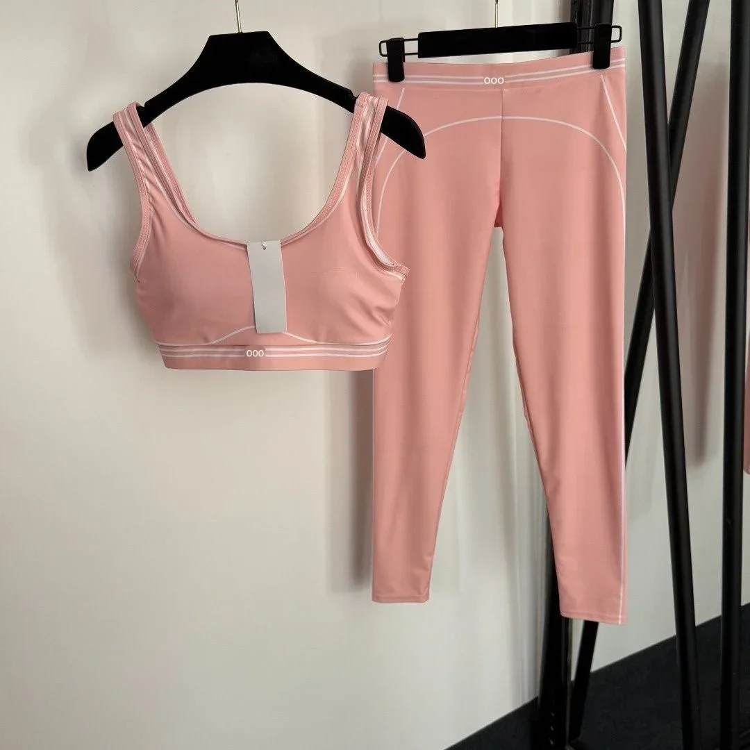 Pilates Yoga Top - Conjunto de Top e Calças em