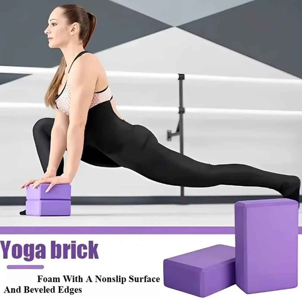Blocos de Yoga EVA, Cubos de Y - Pilates Yoga Block Exercises avaliação e preço