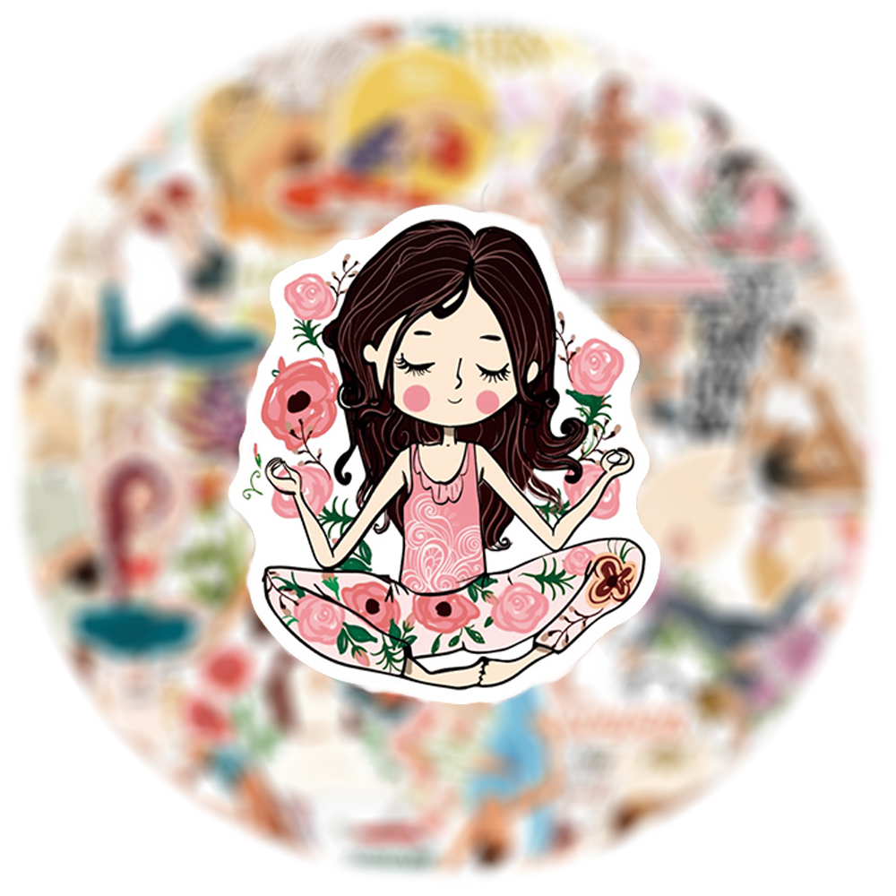 10/30/50pcs Adesivos de Graffi - Pilates Yoga Weight Loss avaliação e preço