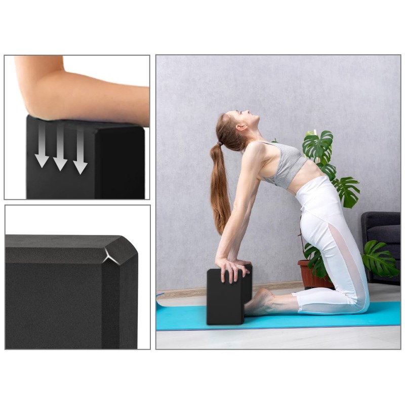 1 Par de Blocos de Yoga e Pila - Pilates Yoga Block Exercises avaliação e preço