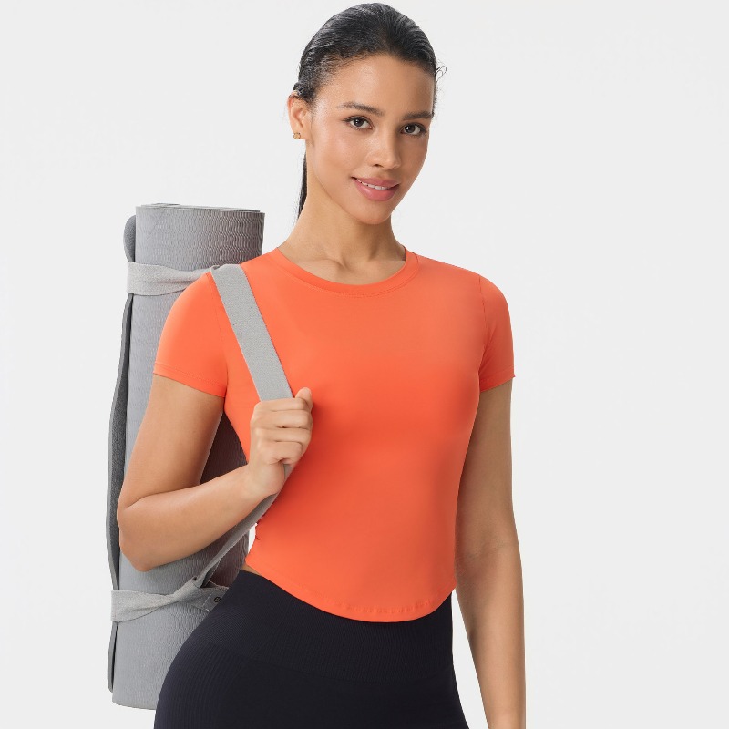 Camisetas Esportivas Femininas - Pilates Yoga Top avaliação e preço