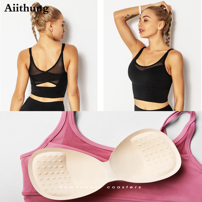 Aiihuug yoga sutiãs camisas de - Pilates Yoga Top avaliação e preço