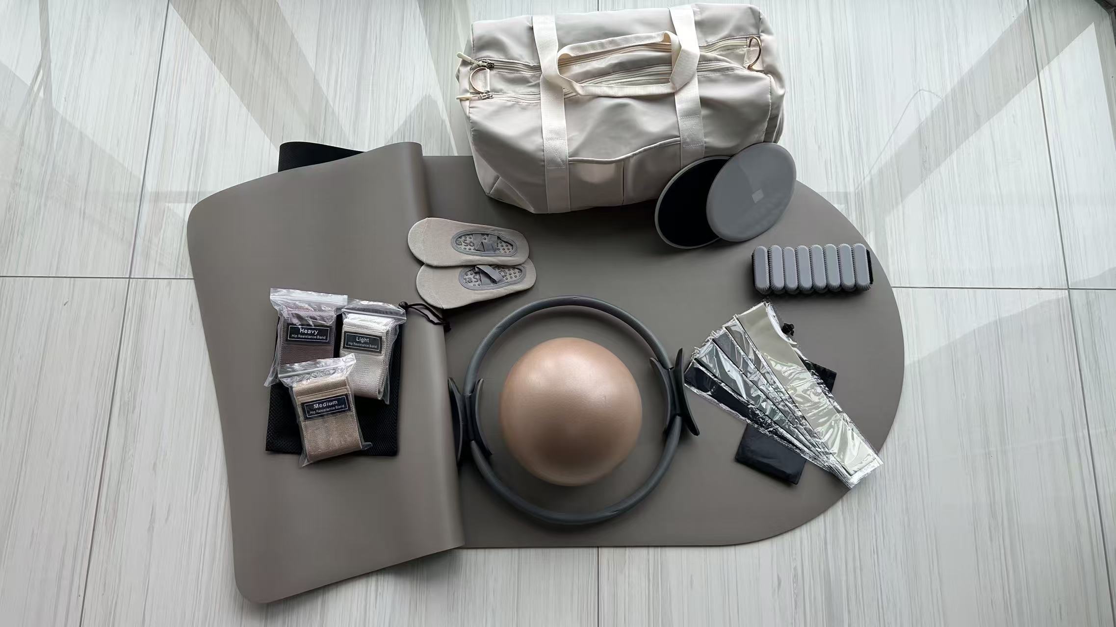 Conjunto de Pesos Ajustáveis p - Pilates Yoga Logo avaliação e preço